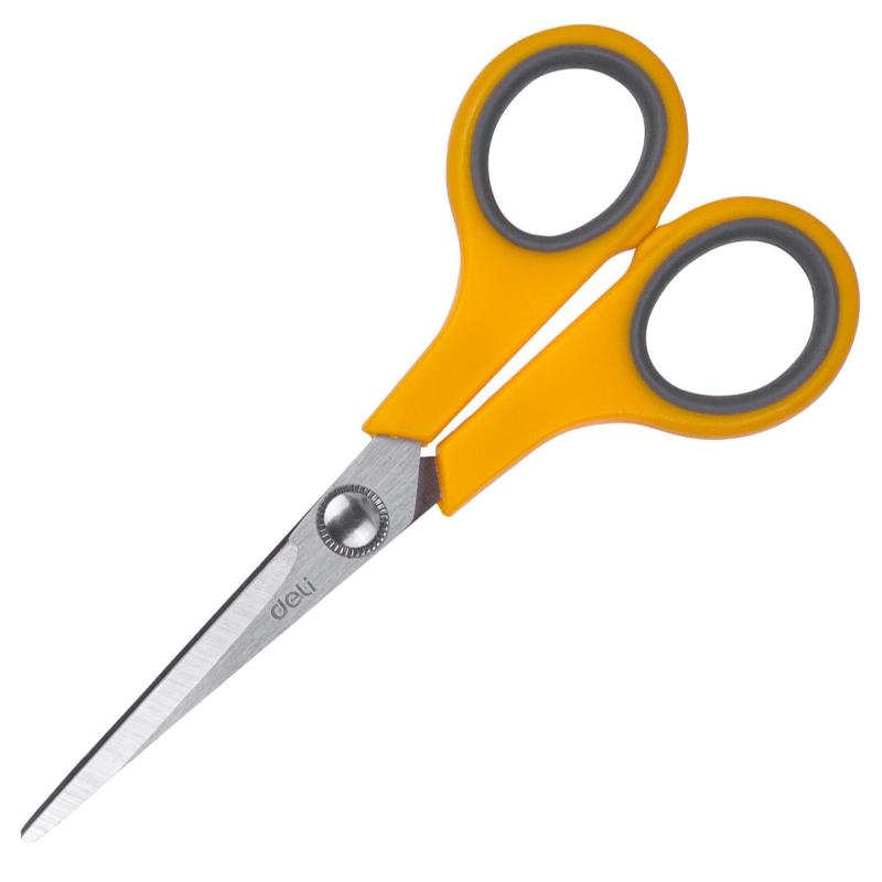 Ножницы Deli E6005 Soft-touch офисные 140мм сталь ассорти блистер