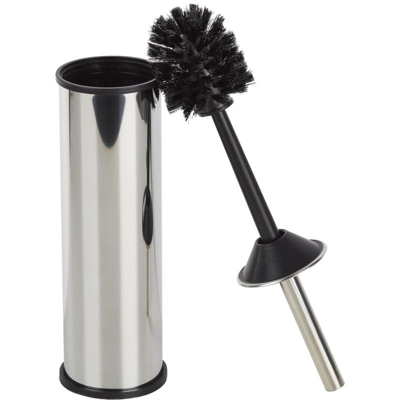 Ершик для унитаза Luscan закрытый с подст. и кр., нерж. с