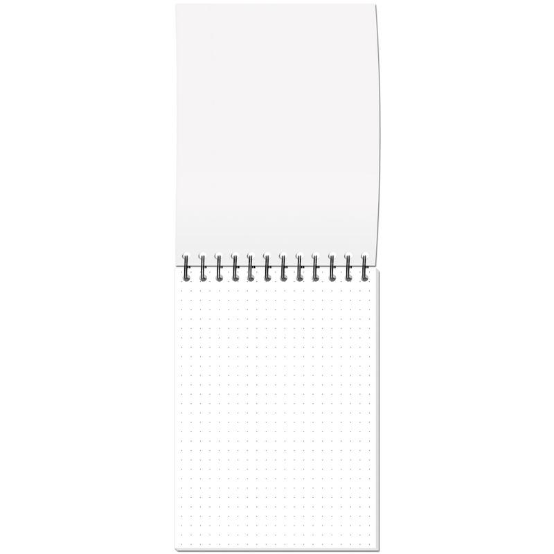 Блокнот А6,60л,точка,греб.верхн,обл.глянц.лам. Attache Fleur Мята