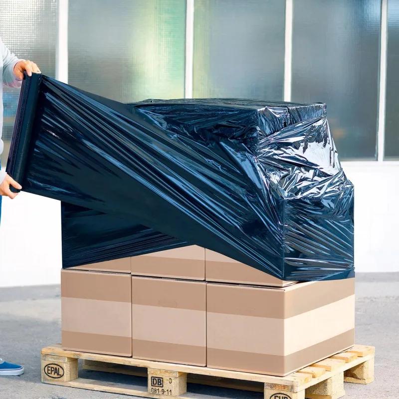 Стрейч-пленка втор. сыр для ручн.уп 20мкм50см 217м 2кг нетто черная(6шт/уп)