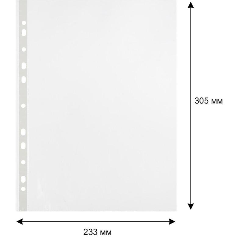 Файл-вкладыш Attache Economy А4, гладкие 30мкм, 100шт/уп