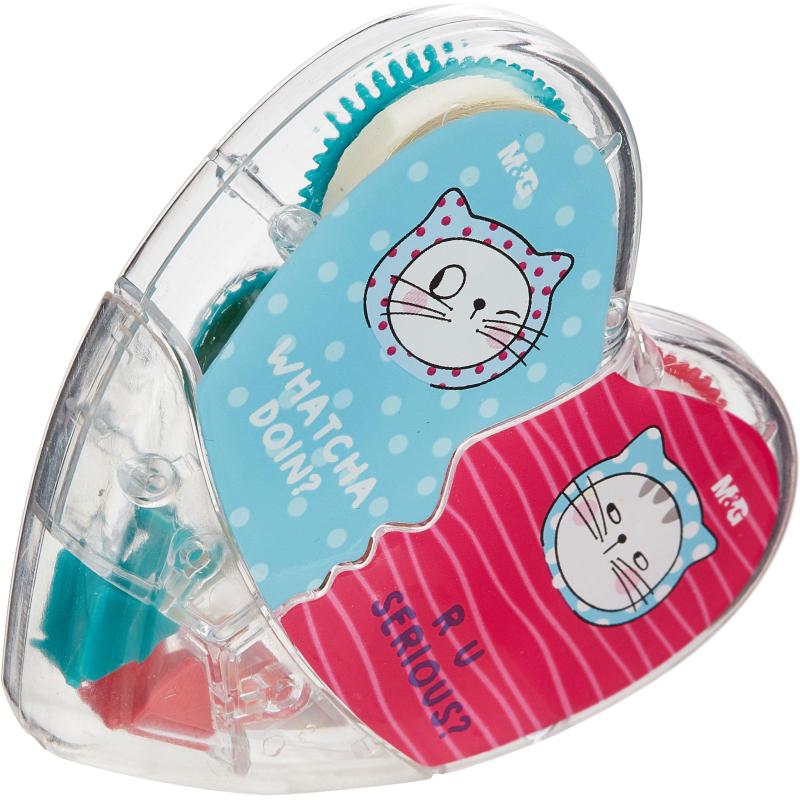 Корректирующая лента M&G So Many Cats 5мм x 5м, 2 шт.в упак, в ассорт