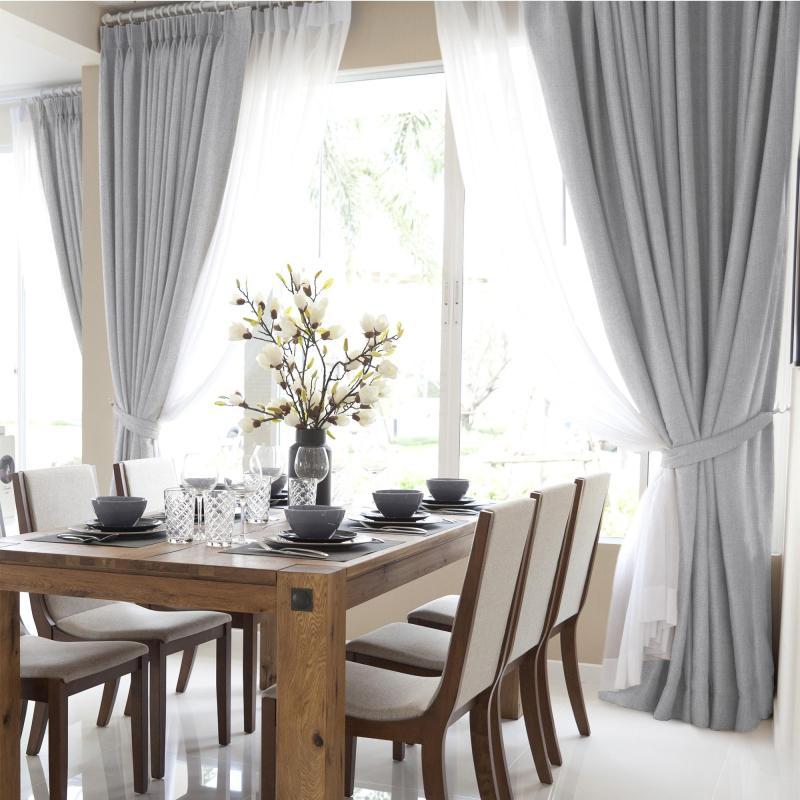 Штора Волшебная Ночь, Рогожка 165х270 см Пепельно-серый 797947