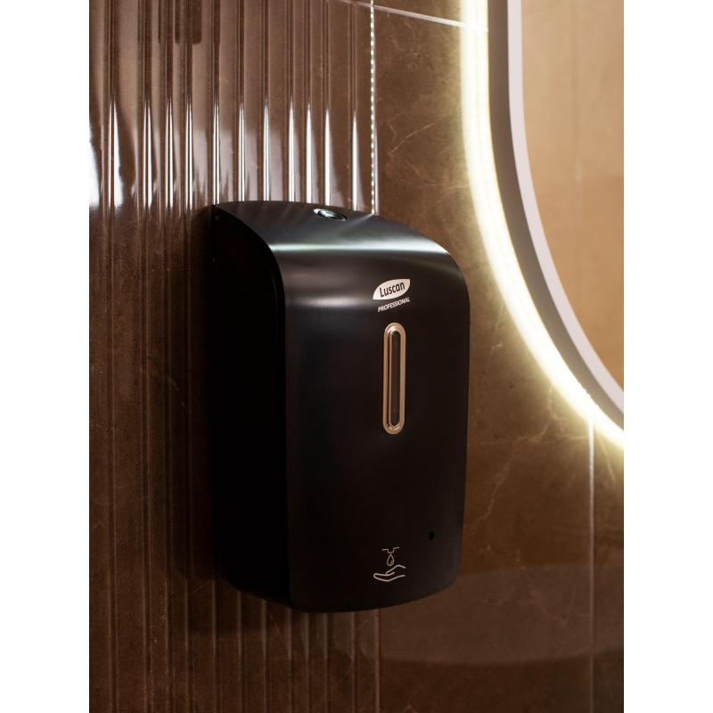 Дозатор для жидкого мыла Luscan Prof Etalon сенсор 1000мл черный 151055