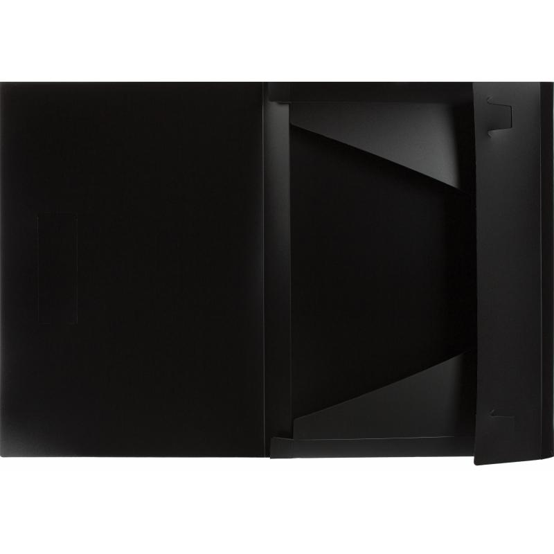 Папка на резинках Attache пластиковая А3, шир. кор. 30 мм, черный