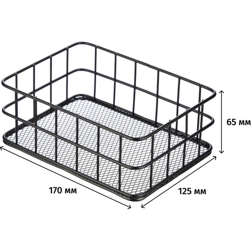 Подставка-органайзер  для канц. принадл. Attache чрн 17x12,5x6,5см мтл