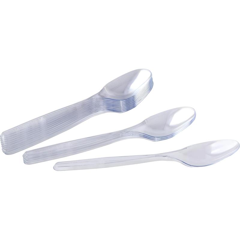 Ложка одноразовая столовая  180мм прозрачная, ПС, 2000шт/кор