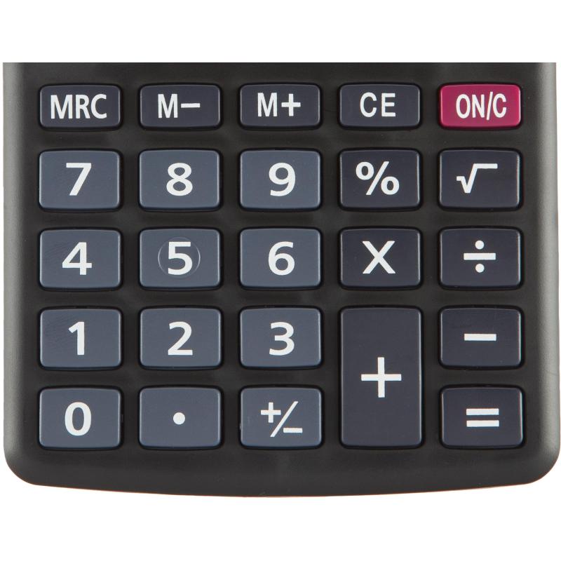 Калькулятор настольный КОМП Attache, AС-223B,8р,дв. пит, черн,134x107x34