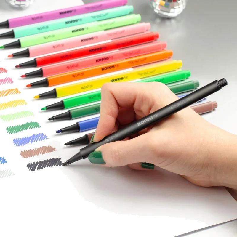 Фломастеры K-BEATS наб 26цв в коробке,пастель,неон.цв