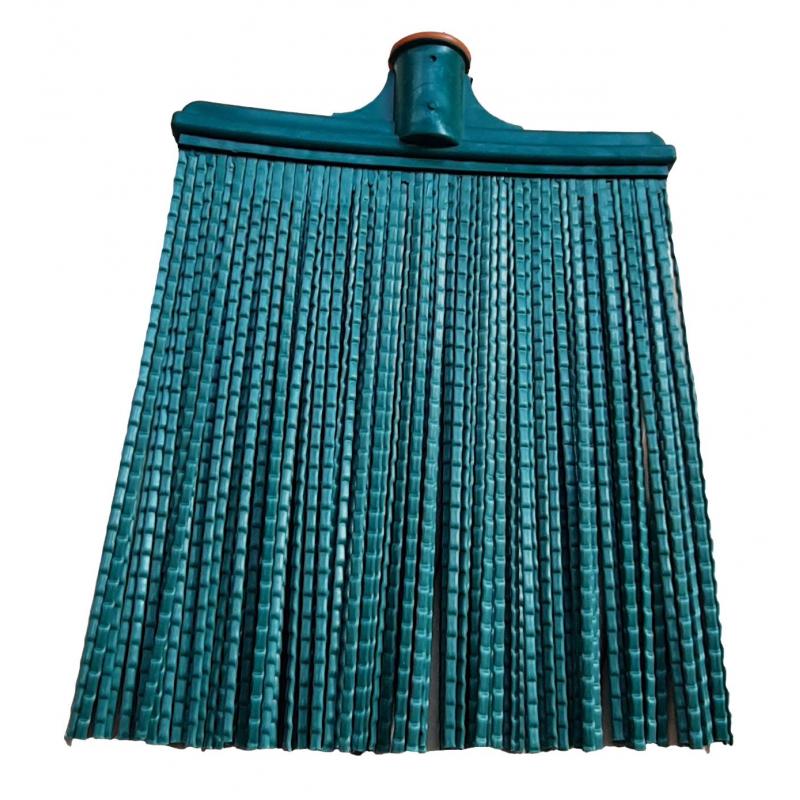 Метла веерная пластиковая № 3 с черенком (ширина рабочей части 27 см)