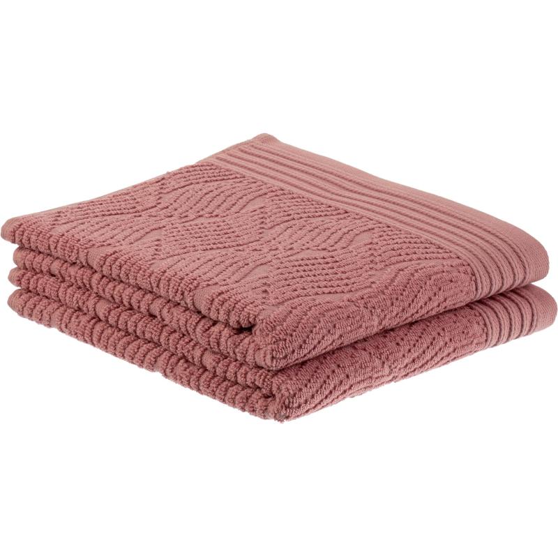 Набор полотенец махр.для рук Б-р Жаккард 50х80см,500 г/м2,ПепелРозы 2шт