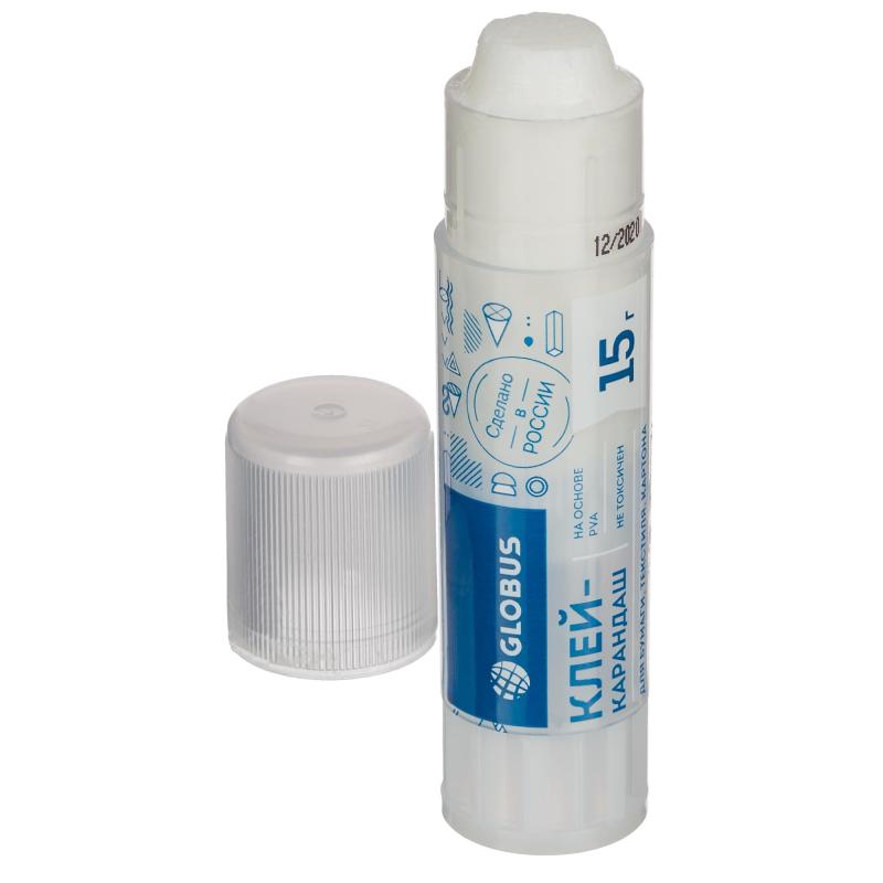 Клей-карандаш 15г Глобус ПВП 1022