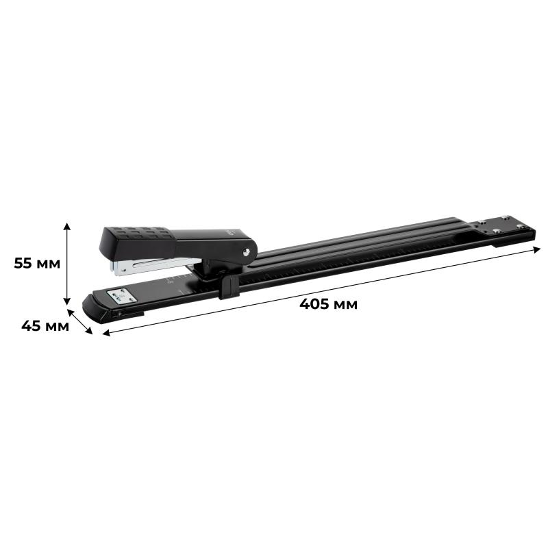 Степлер -брошюровщик Deli E0334 Essential (24/6 26/6) 25 листов,асс,100скоб