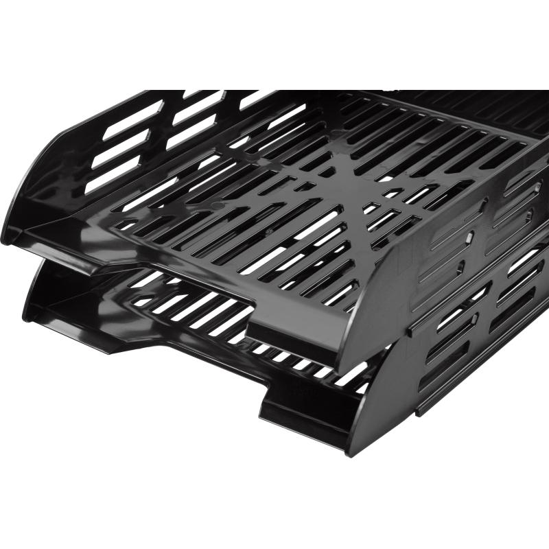 Лоток горизонтальный для бумаг Выбор есть сетчатый непрозрачный черный