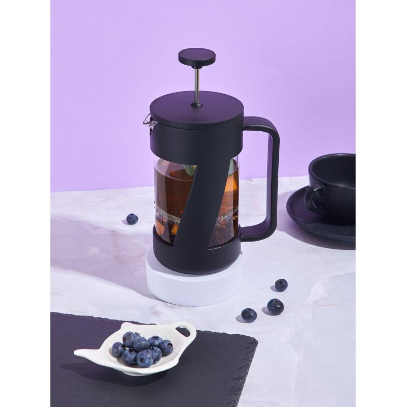 Френч-пресс 600мл Дзелинда боросил.стекло, пластик ручка (B095)