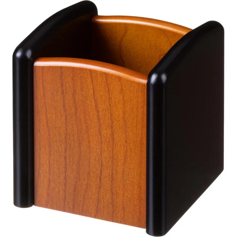 Набор настольный 5M-3A на 5 предметов из МДФ, цвет: коричневый/черный