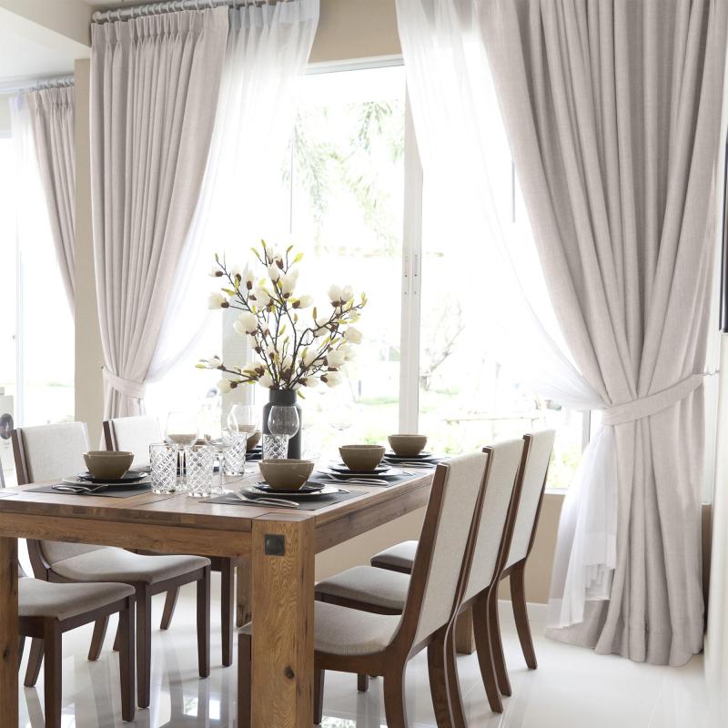 Штора Волшебная Ночь, Рогожка 165х270 см Экрю 767270