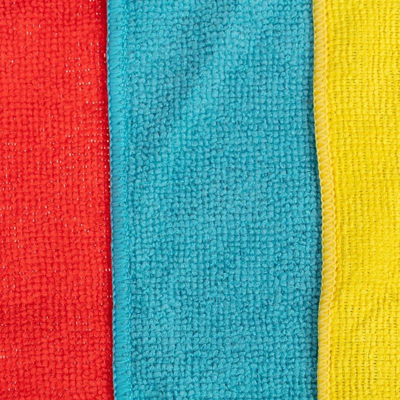 Салфетки хозяйственные из микрофибры универс  220г/м2 30х30см 3шт/уп