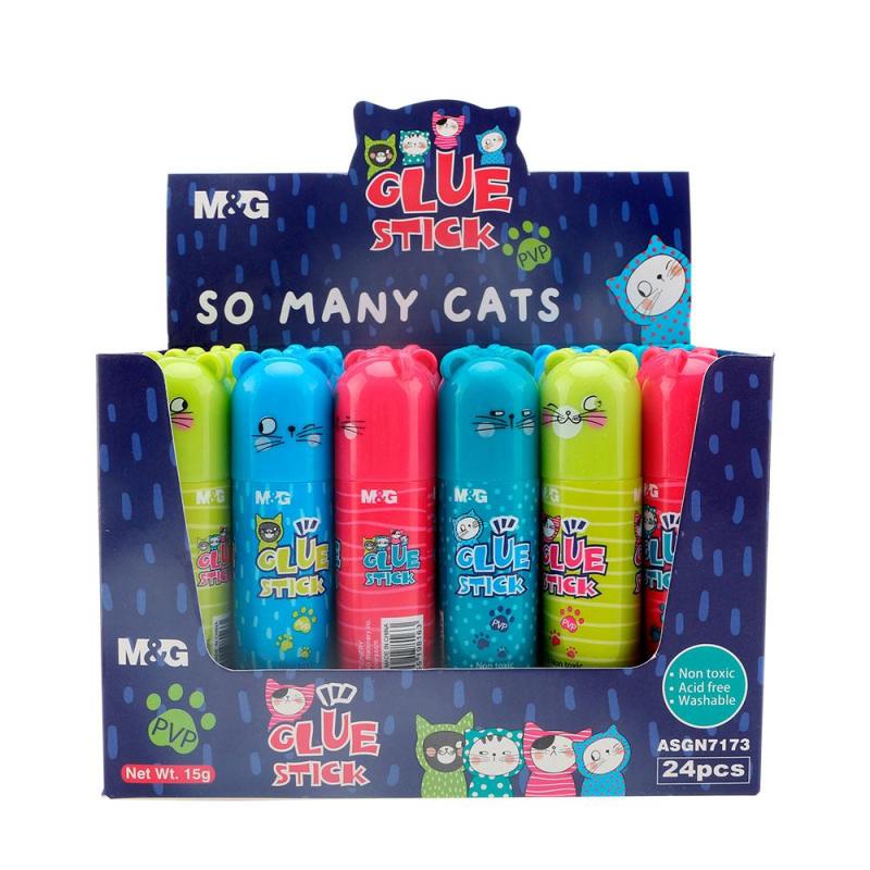 Клей-карандаш M&G So Many Cats, 15 г,PVP, в ассортименте