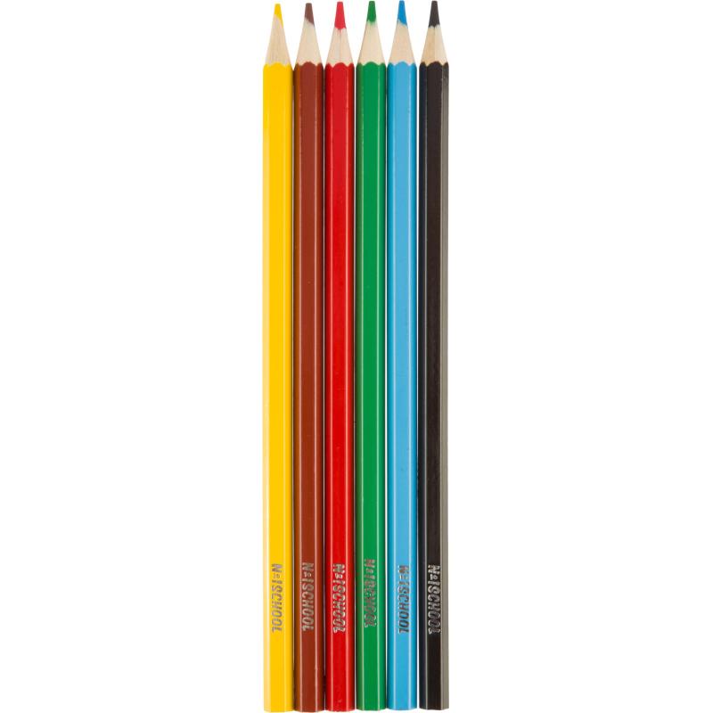 Карандаши акварельные 6 цв. ColorPics 6-гран в наборе