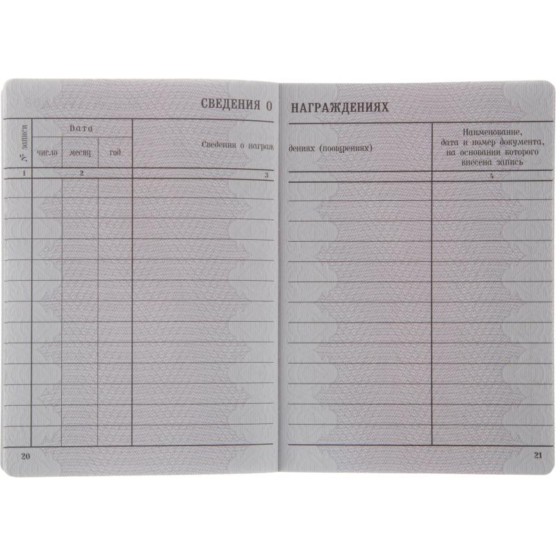 Бланк Вкладыш к трудовой книжке (новый 2023г)