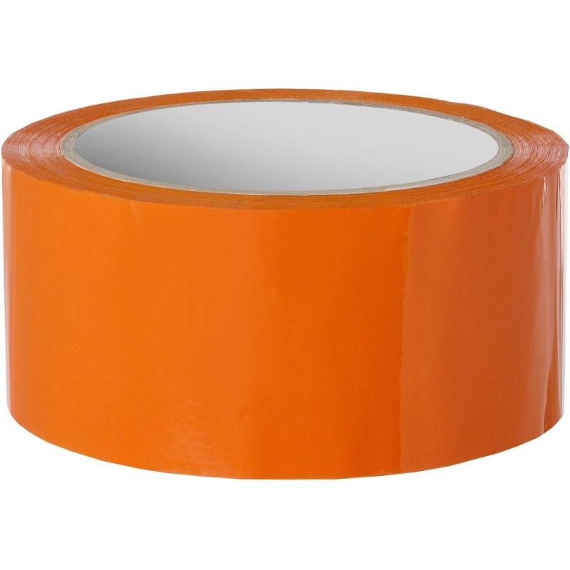 Клейкая лента упаковочная 48мм х 66м 45мкм оранжевый (6 шт/уп)