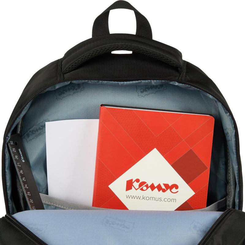 Рюкзак Комус Класс Черный moon, 2 отделения  31.5x15x46