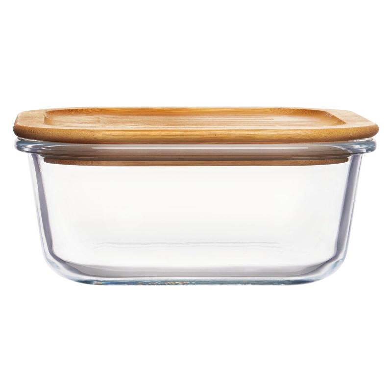 Контейнер стекл квадр 520мл бамб/кр Studio TM Appetite