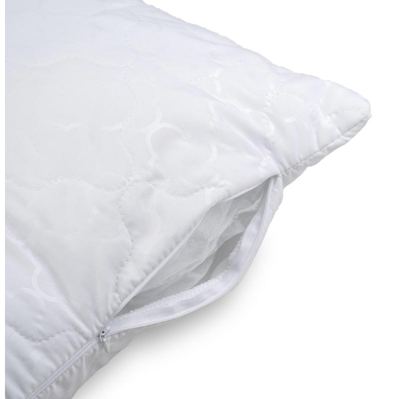 Чехол на подушку 70х70 Luscan (микрофибра с тиснен., стежка), застеж. мол