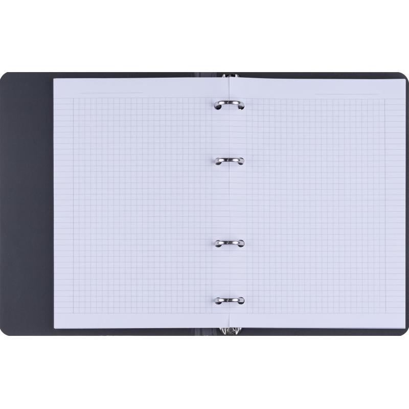 Тетрадь общая, BS, 155х212мм, 80л., клетка, кольца, Botanica, агава N4227