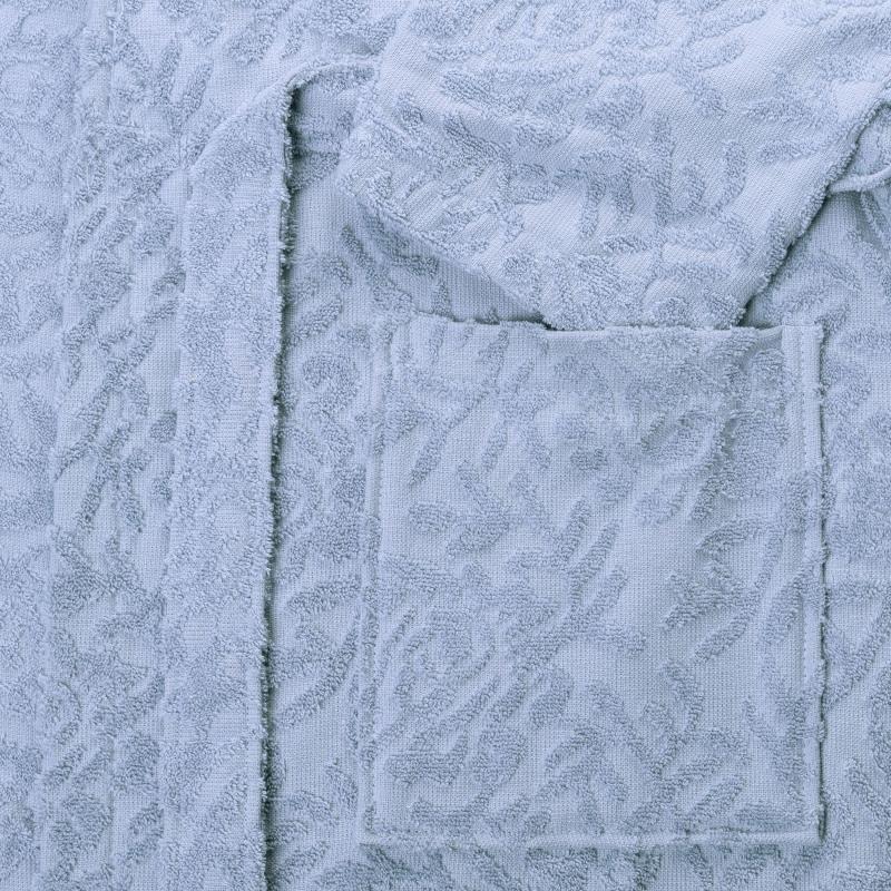 Халат  Махровый  ROESIA Шалевый Женский серый, L-XL, 300гр/м2