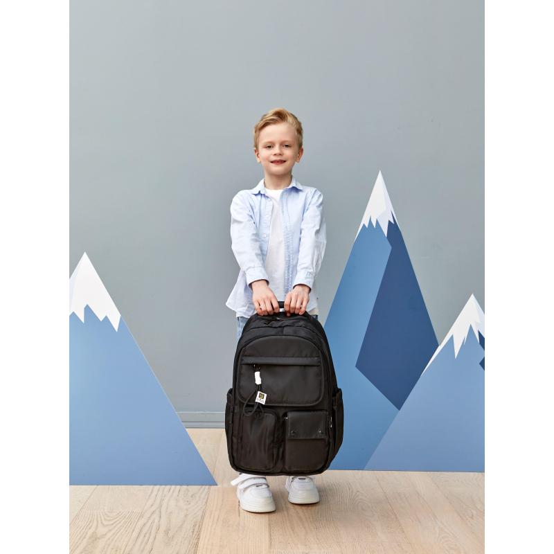 Рюкзак Комус Класс Черный moon, 2 отделения  31.5x15x46