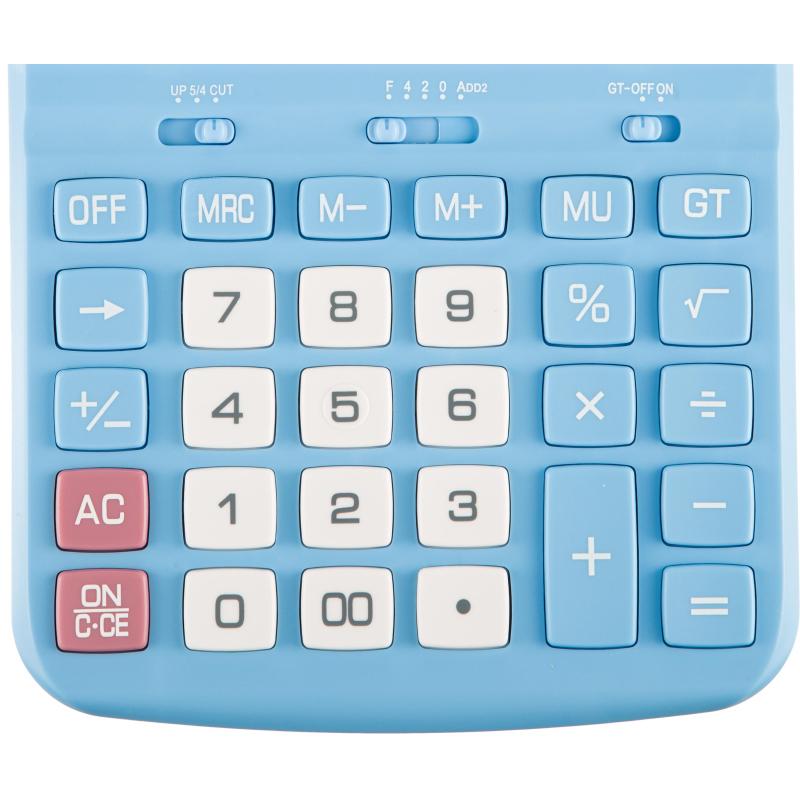 Калькулятор настольный ПОЛНОРАЗМ Attache AF-447BL,12р,дв.пит,гол,198x153x42