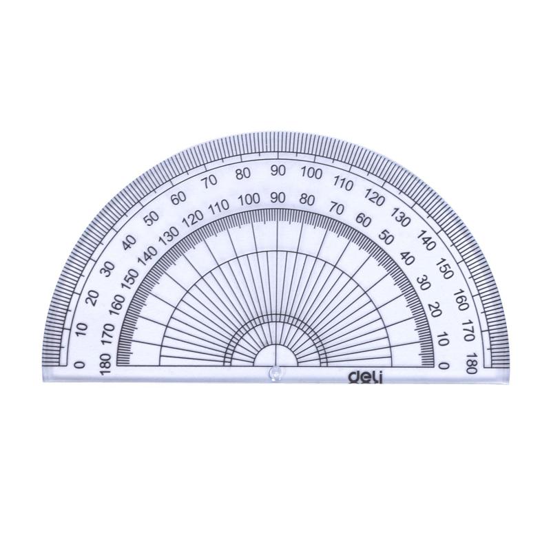 Набор чертежный Deli E9597 малый: лин 15см,угольн 10 и 7см,трансп 8см,прозр