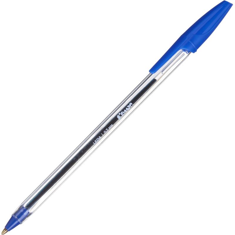 Ручка шариковая Комус Leda, д.ш. 1 мм, синяя