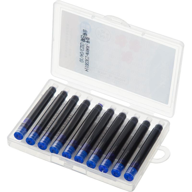 Картридж чернильный для перьевой ручки M&G синий 0,6г x 10шт/уп, пласт.кейс
