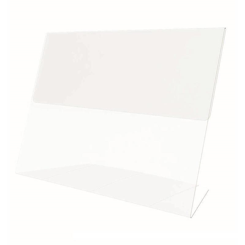 Ценникодержатель настольный д/инф.и L-образный 80x60мм, горизонт.,20шт/уп.