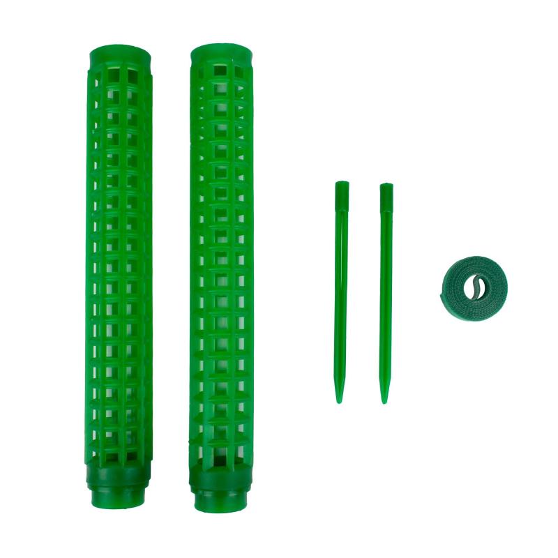 Опора наборная д/раст h38см, d3,5 мм,2шт/уп, лента-липучка L1м,зелен,266545