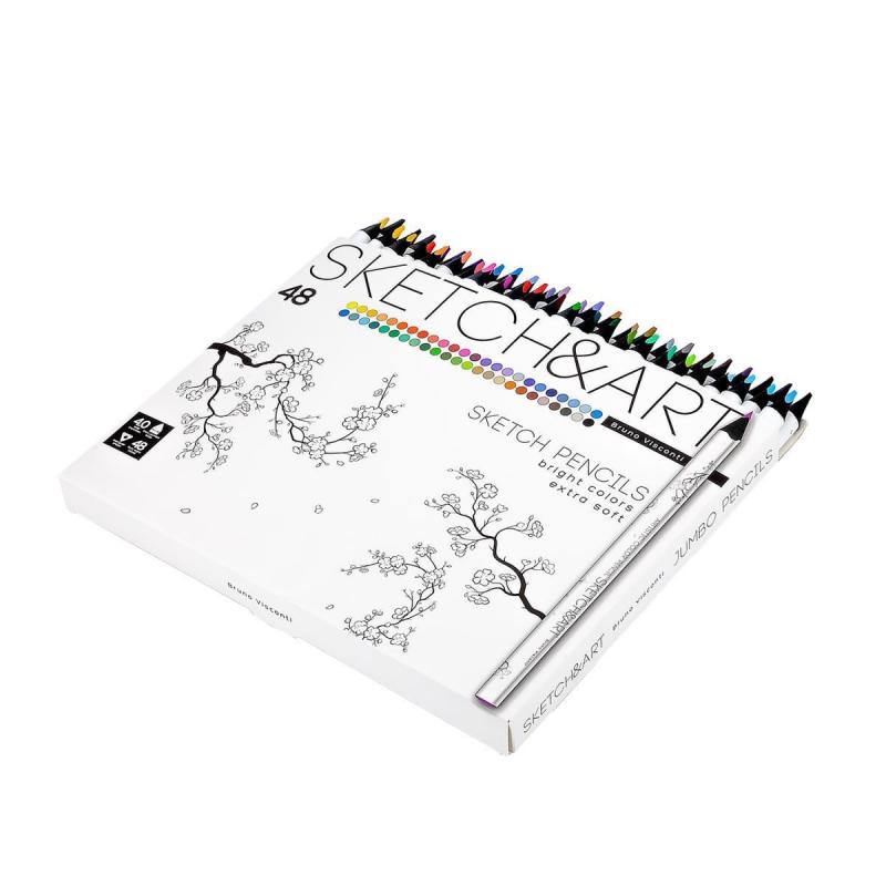 Карандаши цветные SKETCH&ART4 мм, 48  30-0117