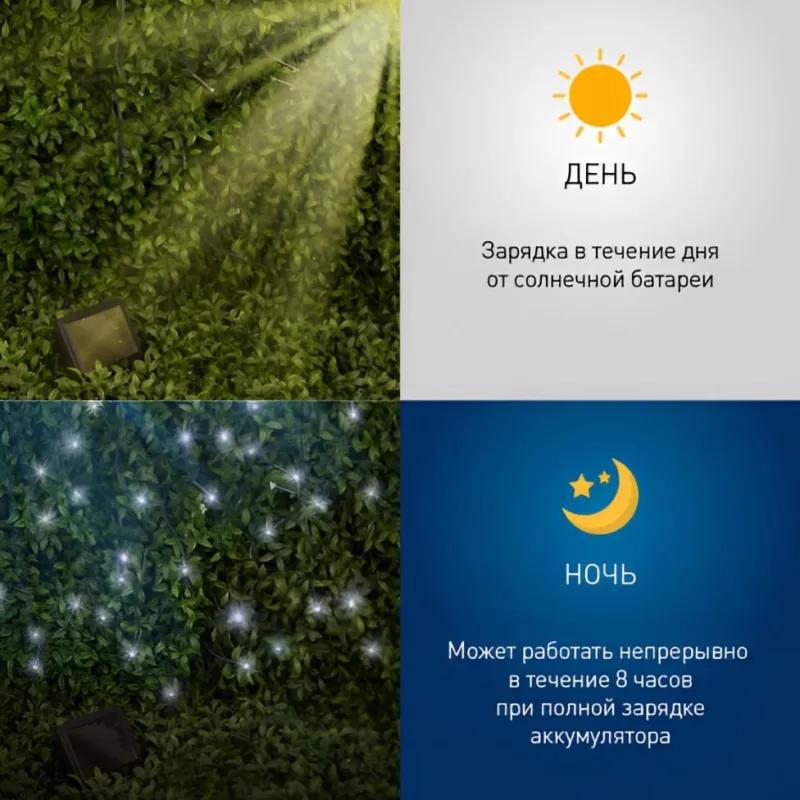 Гирлянда сад.Бахрома н/солн.бт,110LED,ERASF22-29ЭРА,3,8x0,5,Б0053373