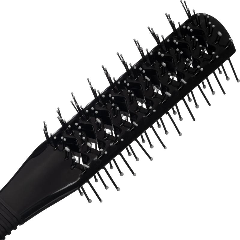 Расческа вентилируемая Lei, двухсторонняя,  пластик, чер