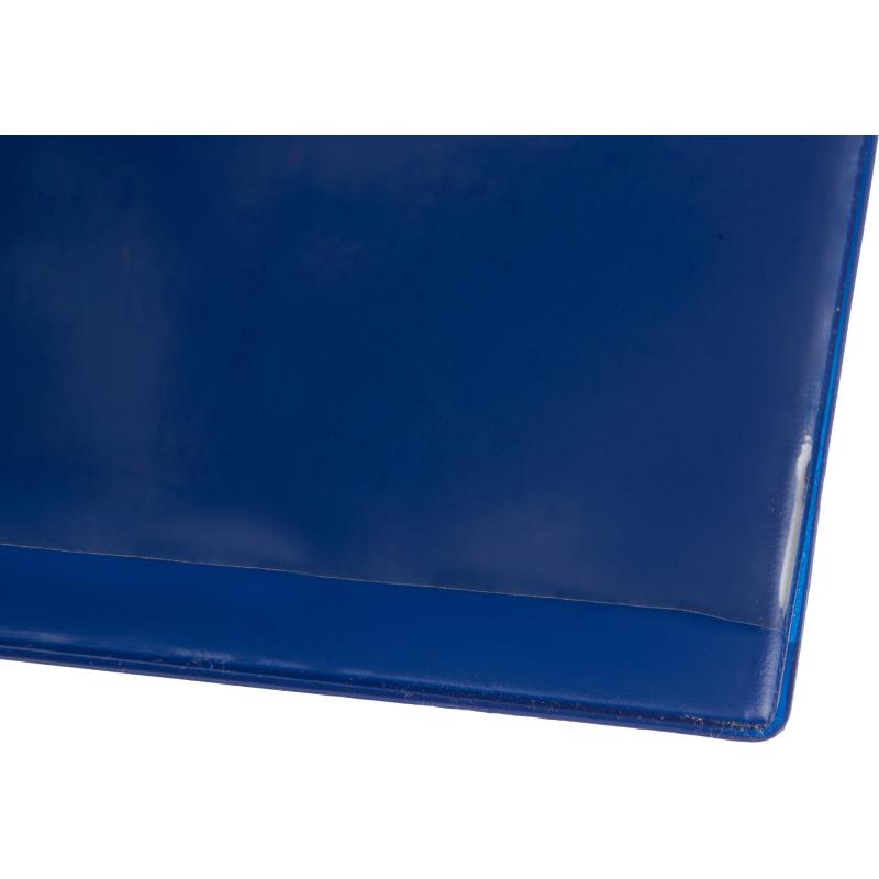 Коврик на стол Exacompta 57,5х37,5см синий с прозрачным листом 29782E