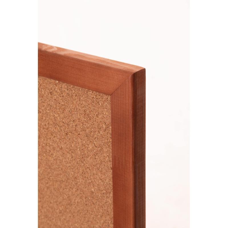 Доска пробковая 100х150 Комус Premium деревян. рама