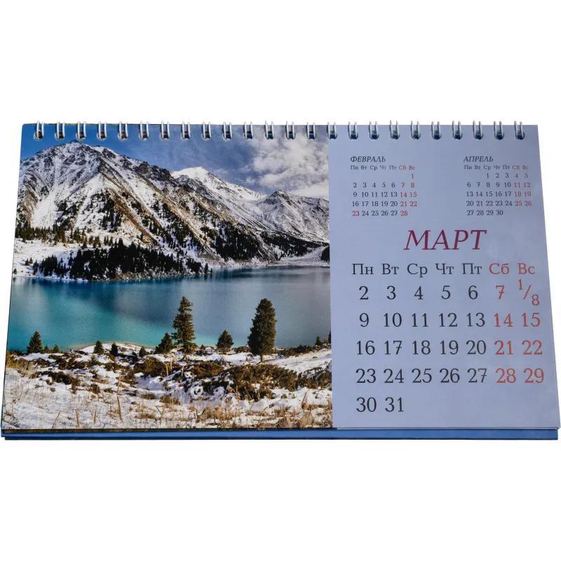 Календарь-домик настольный 2026, Горы и водопады,спир,14л,115г,210х120,2400