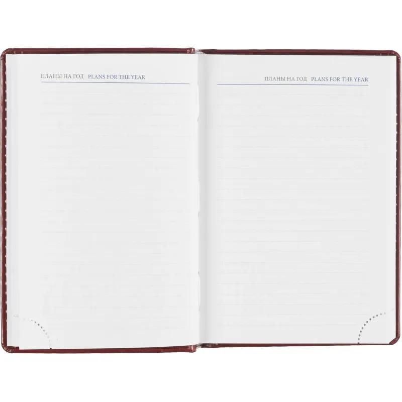 Ежедневник датированный 2026, бордо,А6, 100х150 мм,336 стр,Agenda