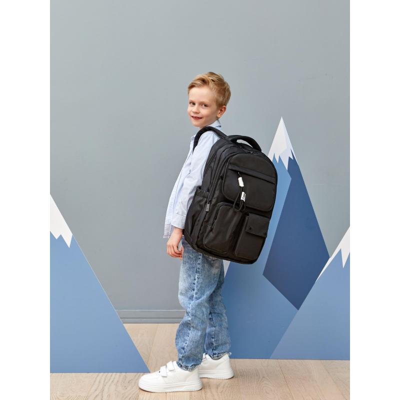 Рюкзак Комус Класс Черный moon, 2 отделения  31.5x15x46