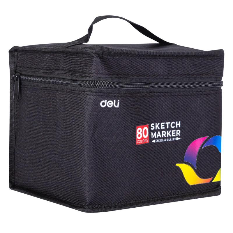 Набор маркеров для скетчинга Deli 80цв. двухстор., E70806-80