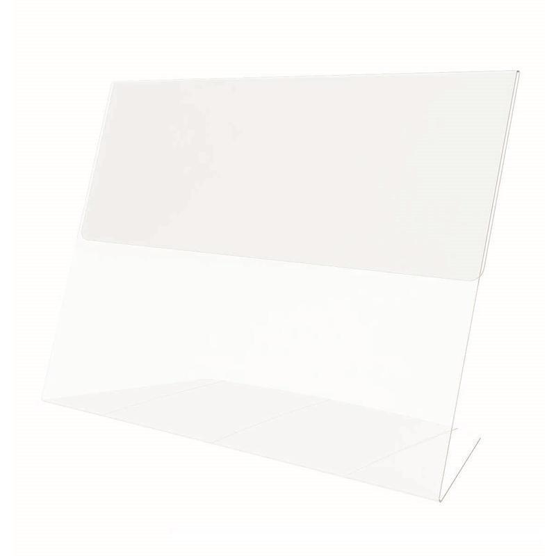 Ценникодержатель настольный д/инф. L-образный 70x50мм, горизонт.,20шт/уп.