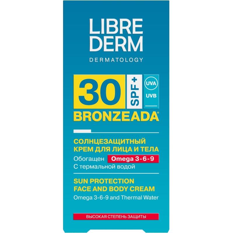 Крем солнцезащитный LIBREDERM BRONZEADA с Омега3-6-9 и терм вод SPF30 150мл