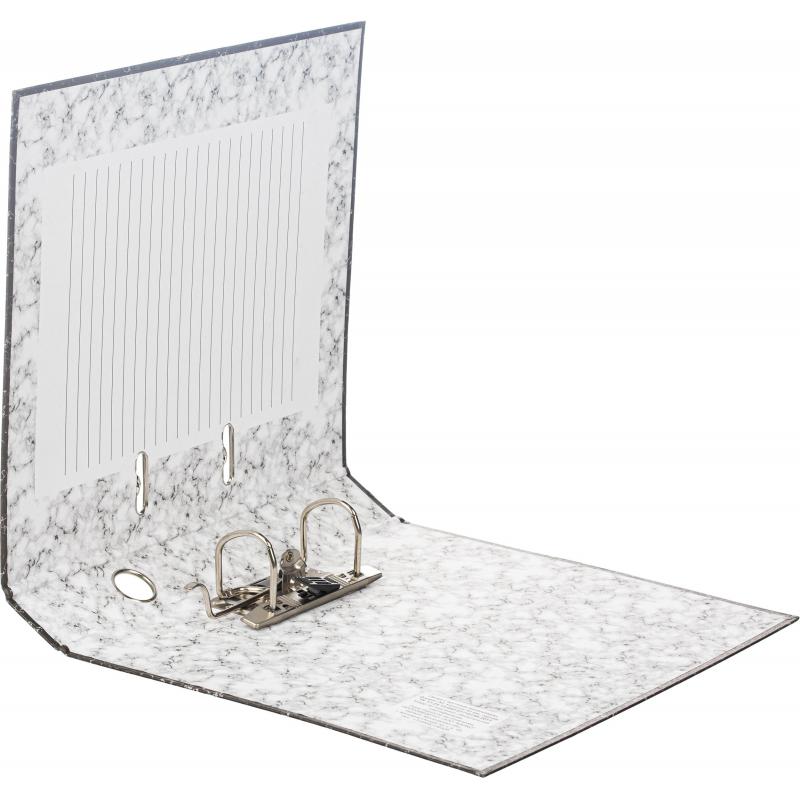 Папка-регистратор 50 мм мрамор ч/б (реестр)